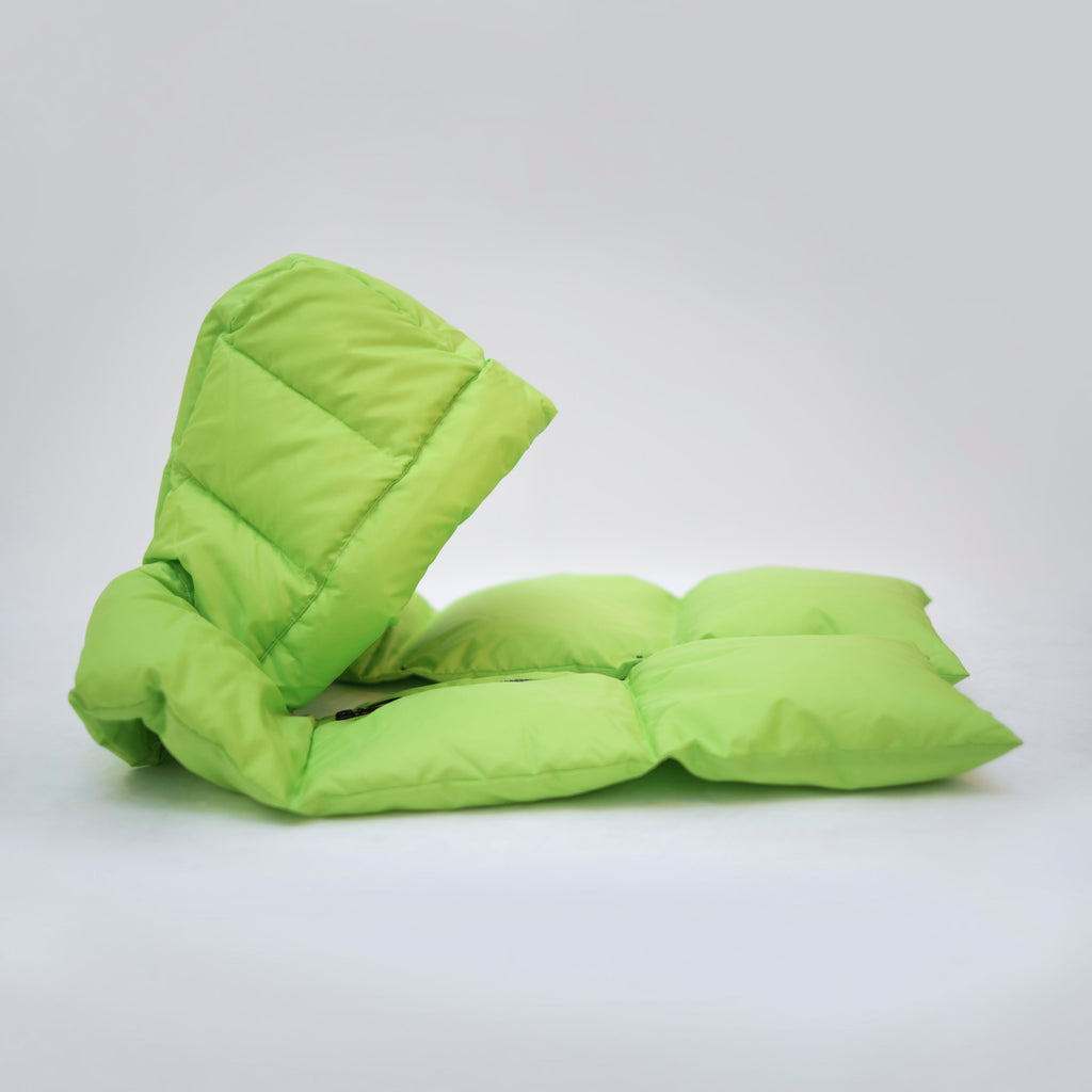 Dome: Lime hood scarf