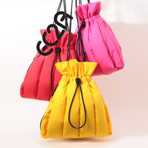 Tunnel: Yellow Drawstring handbag